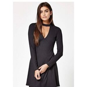 Kendall & Kylie Black Long Sleeve Dress